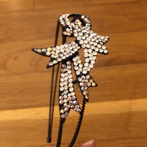 Crystal Embellished Ribbon Headband - Picture 4 of 6